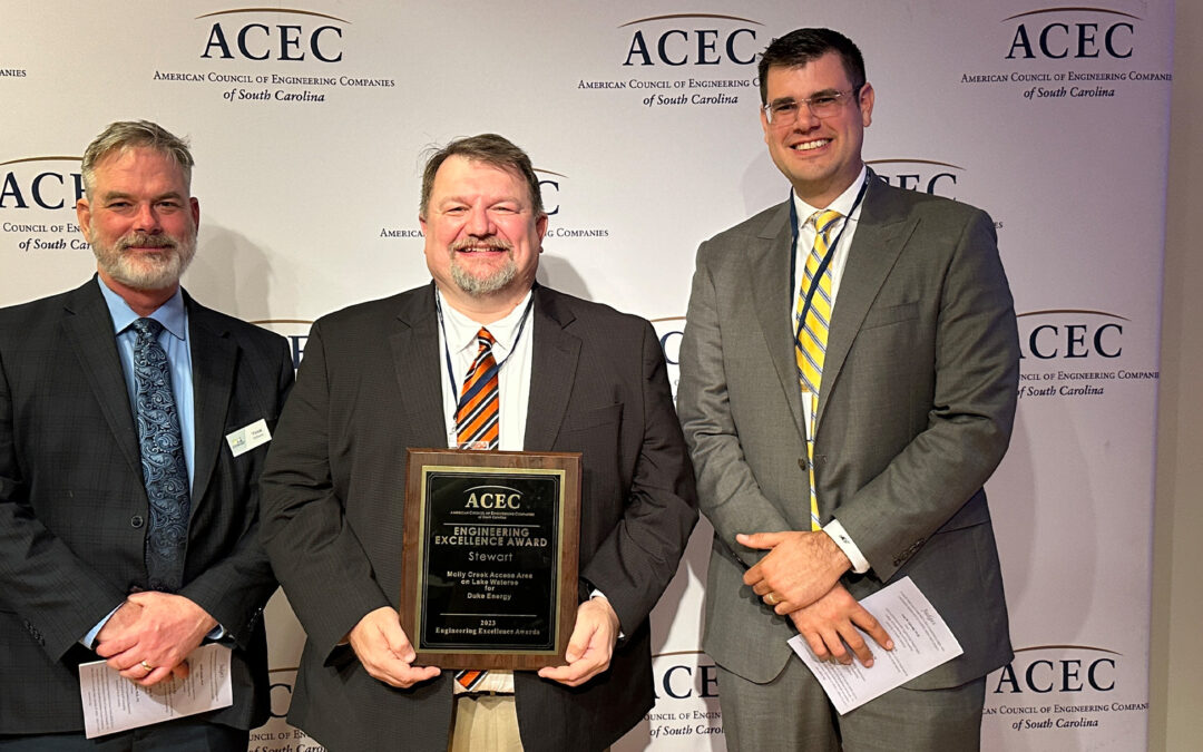 Stewart recognized with an ACEC-SC Engineering Excellence Award